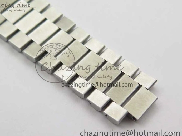 40mm Dial 904 President Ice on Markers T 228239 Blue Crystal SS A2836 Bracelet Dial New SS Version BP Day-Date 0330